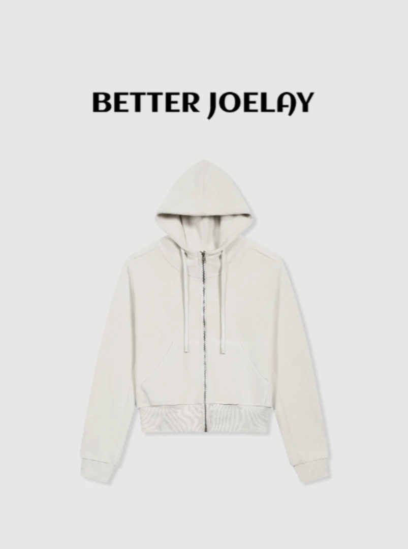 BETTERJOELAY -加厚【青春课题】时尚休闲开衫卫衣宽松百搭KH1332