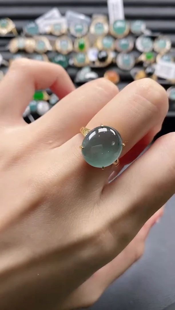 【闪购商品】翡翠戒指银S925镶嵌11111