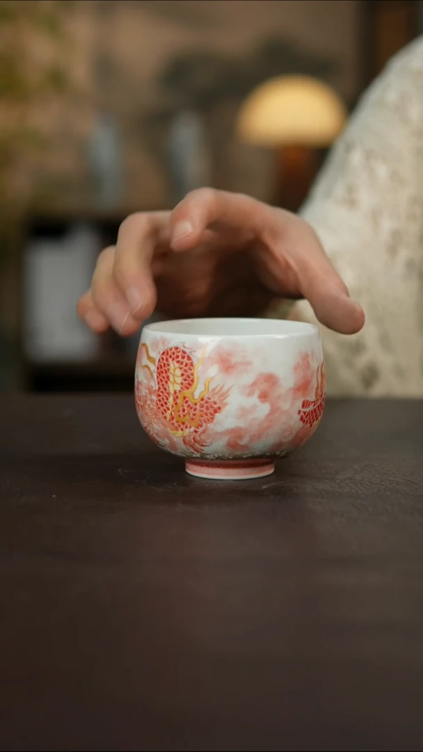 杯景德镇陶瓷杯碗柴烧多人瑕疵