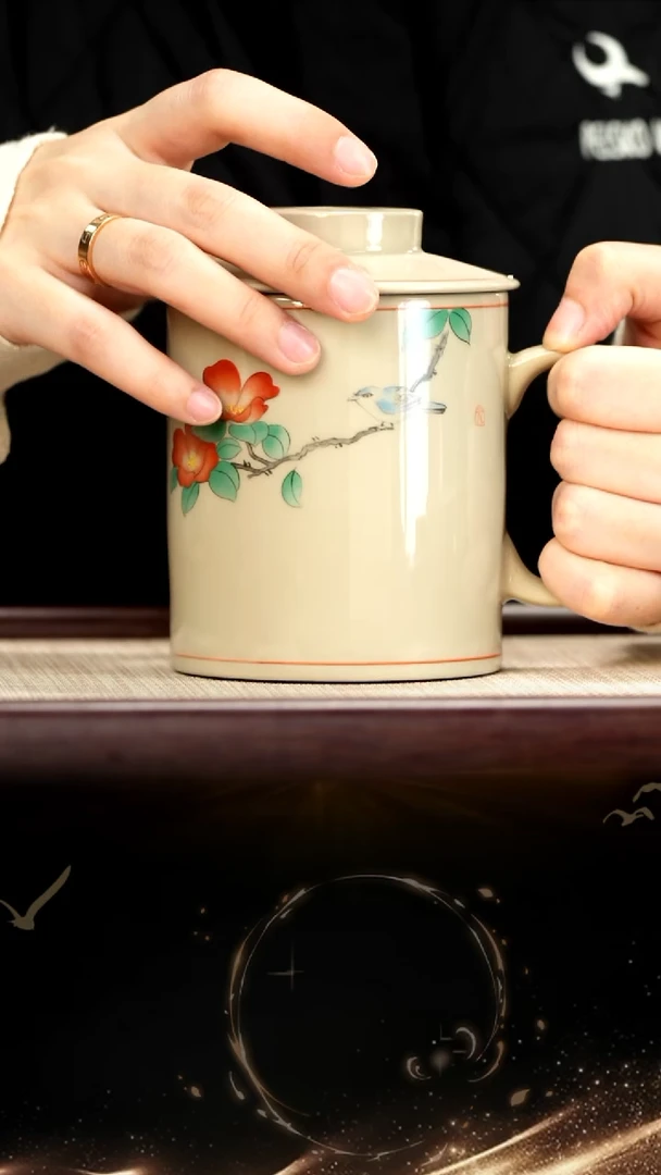 3号盖杯花鸟......