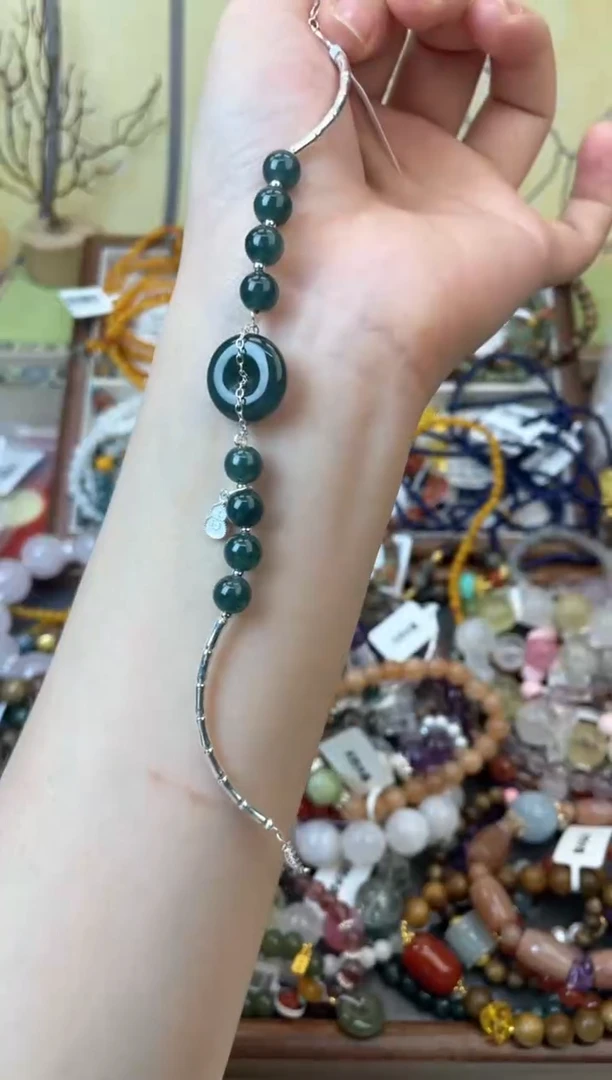 手饰翡翠银S925镶嵌483