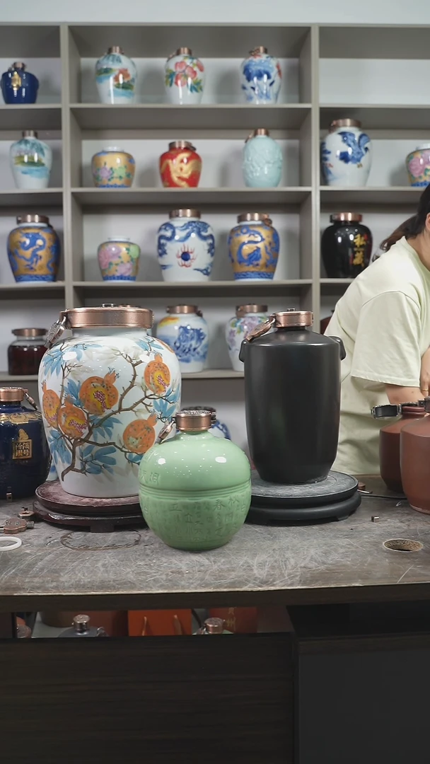 10斤装黑色直筒陶瓷