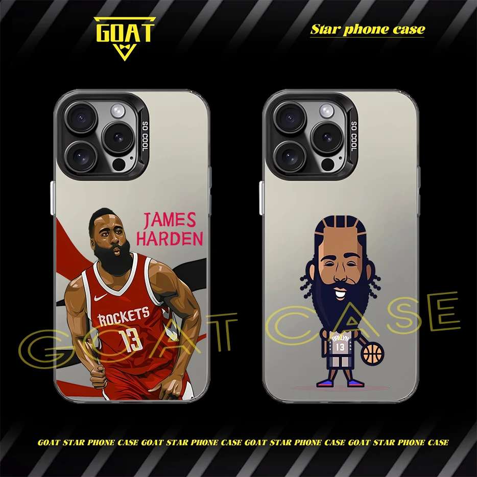GOAT哈登彩银 NBA球星防摔手机壳【适用于苹果16华为OPPO小米VIVO】