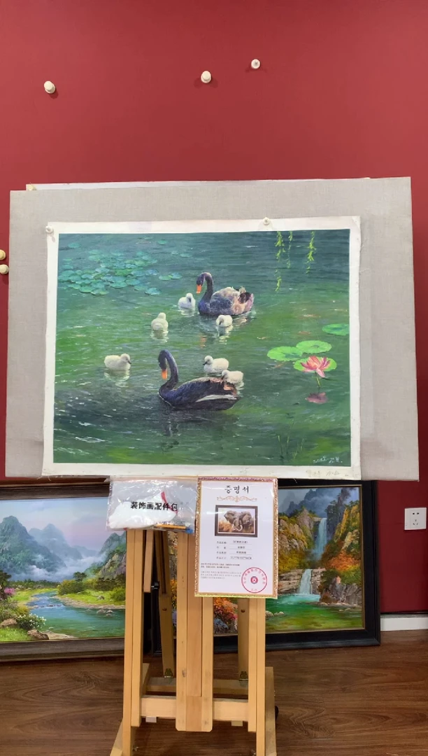 油画【37号】朝鲜原创手绘油画【功勋Ⅰ级画家丨孤品佳作】【顺丰包邮】