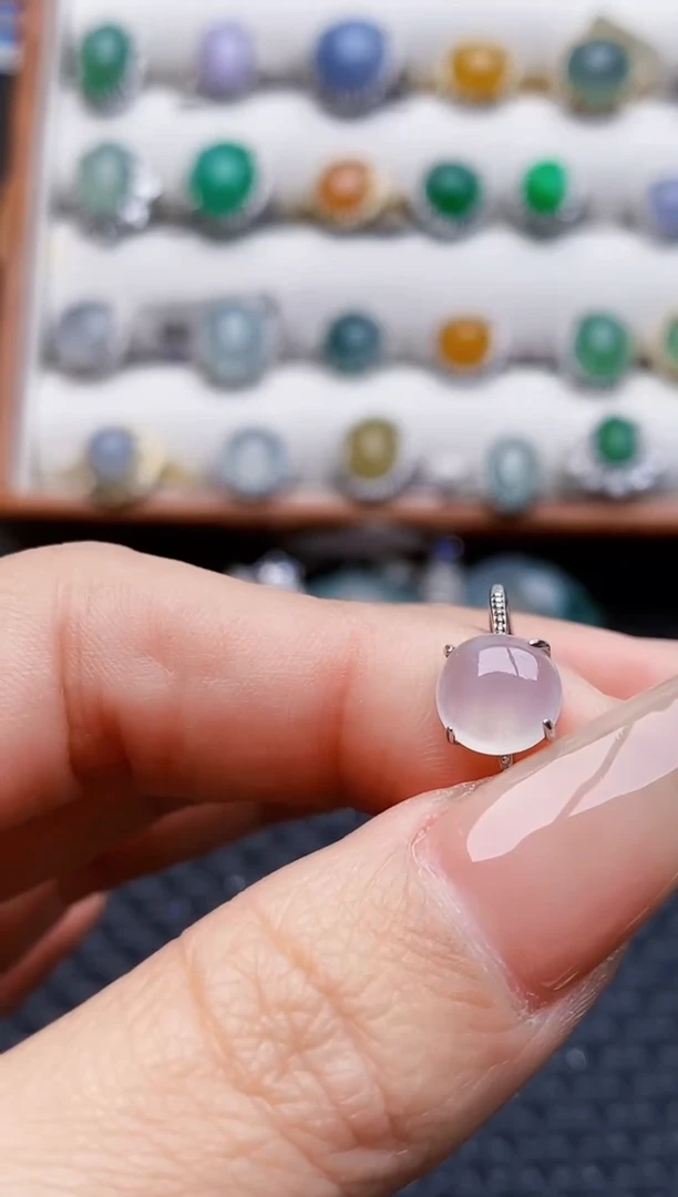 银S925镶嵌戒指翡翠9209