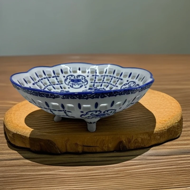 ZY-DP-A19-大号镂空低脚果盘-大号/高9.5厘米宽26厘米