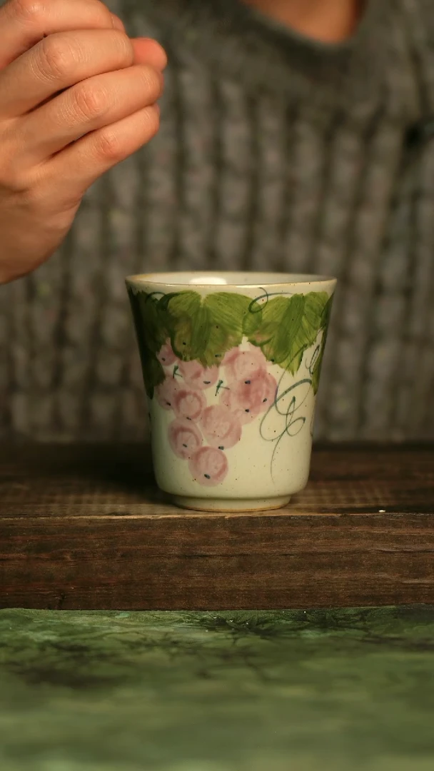 釉下彩手工手绘瓷器青诗集手工手绘瓷器