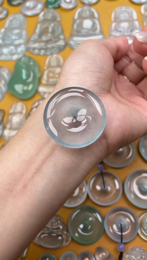 翡翠未镶嵌吊坠(不含链)平安扣 33.6 6.2