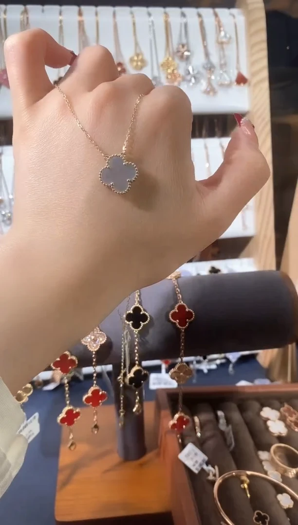 【闪购商品】贝壳（贝母）白贝18K金镶嵌贝母K黄