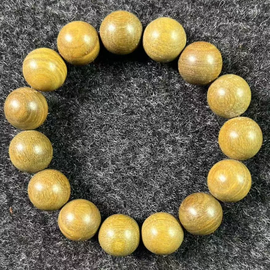 （木制）绿檀1.5手串素圈