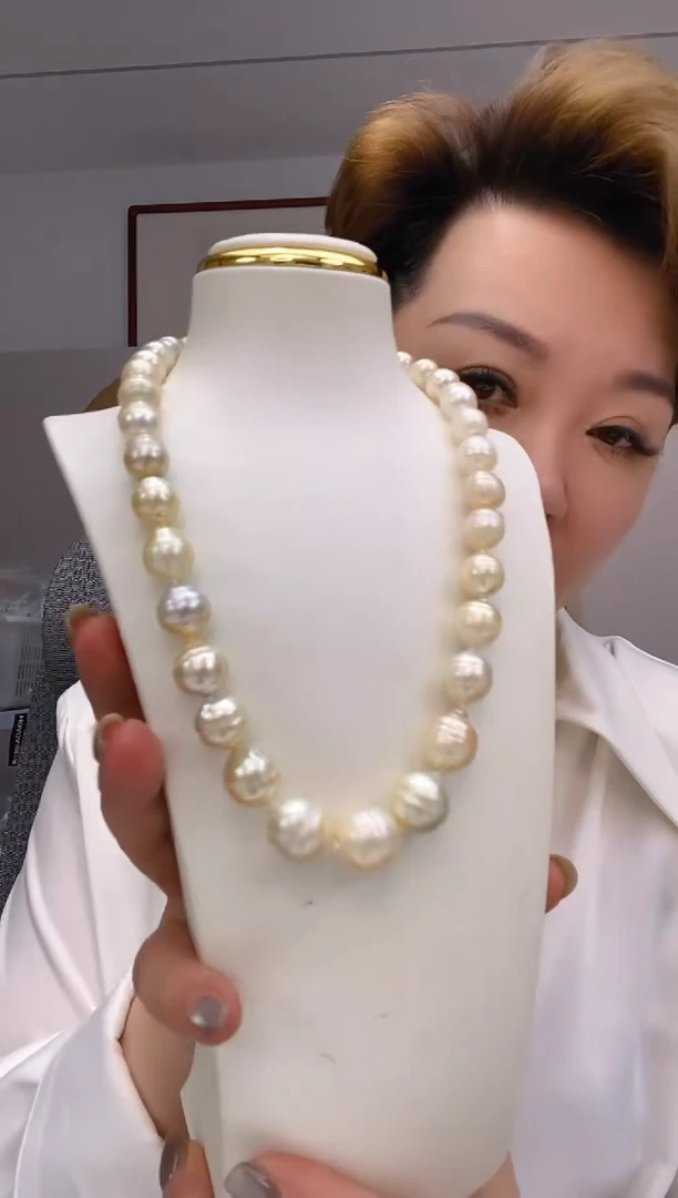 未镶嵌海水珍珠项链99 10-14mm