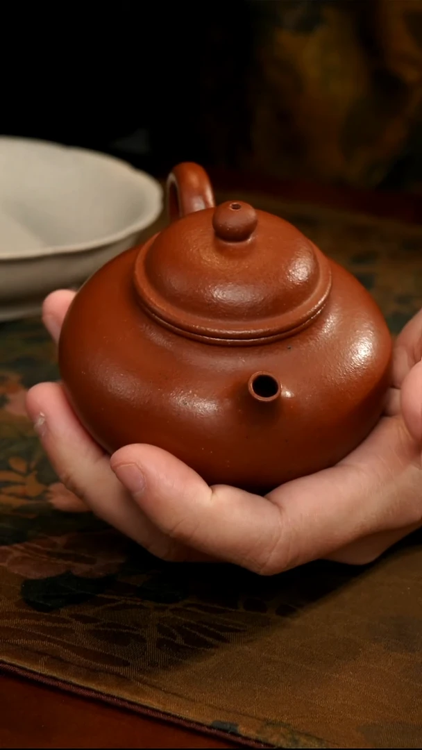茶壶紫砂野山红泥容天壶