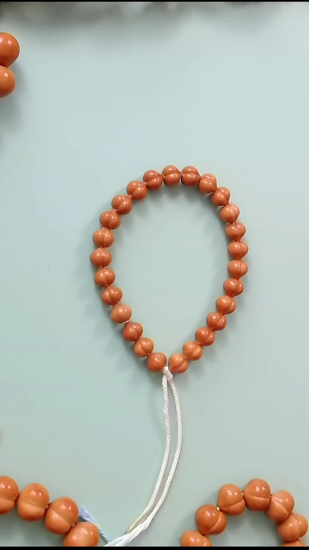 手串猴头核桃放漏-9+柯基小屁桃纯手工