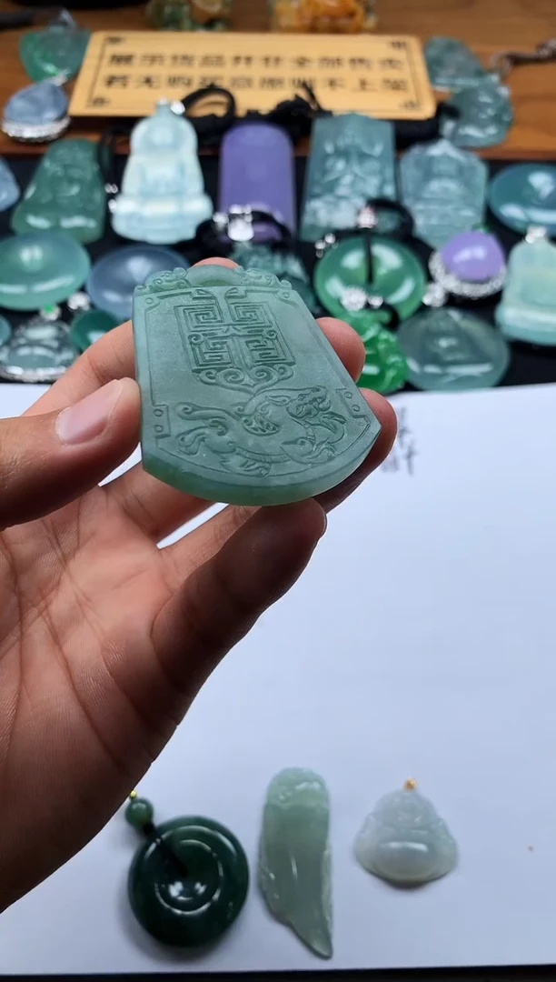 定制翡翠未镶嵌双***罗5036毛货不退不换