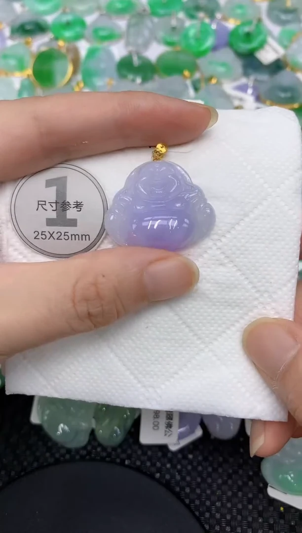 翡翠18K金镶嵌颈饰11111111