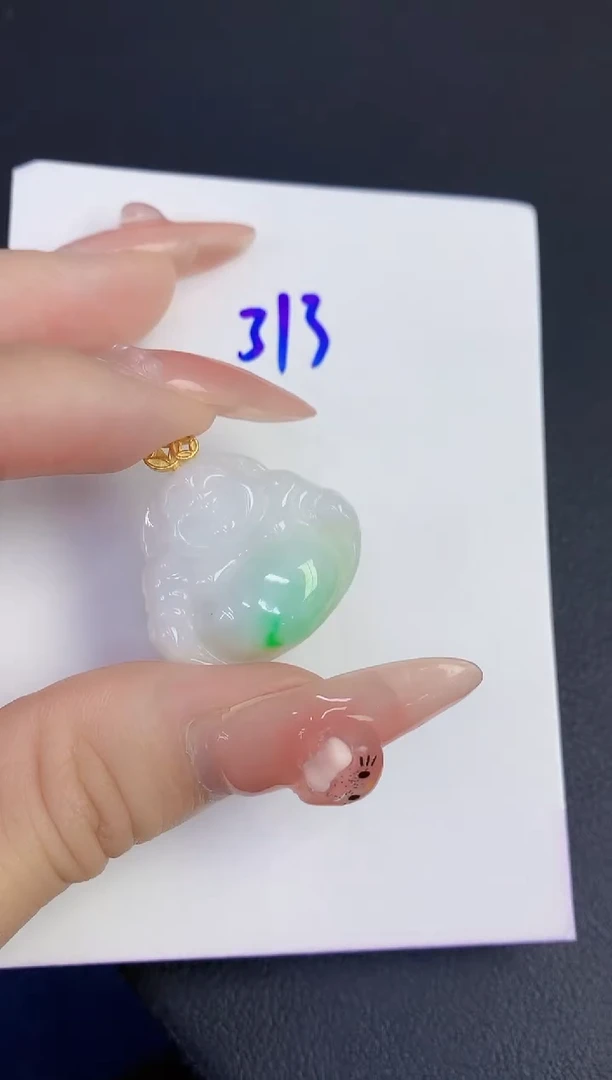 颈饰未镶嵌翡翠缅甸天然翡翠A货
