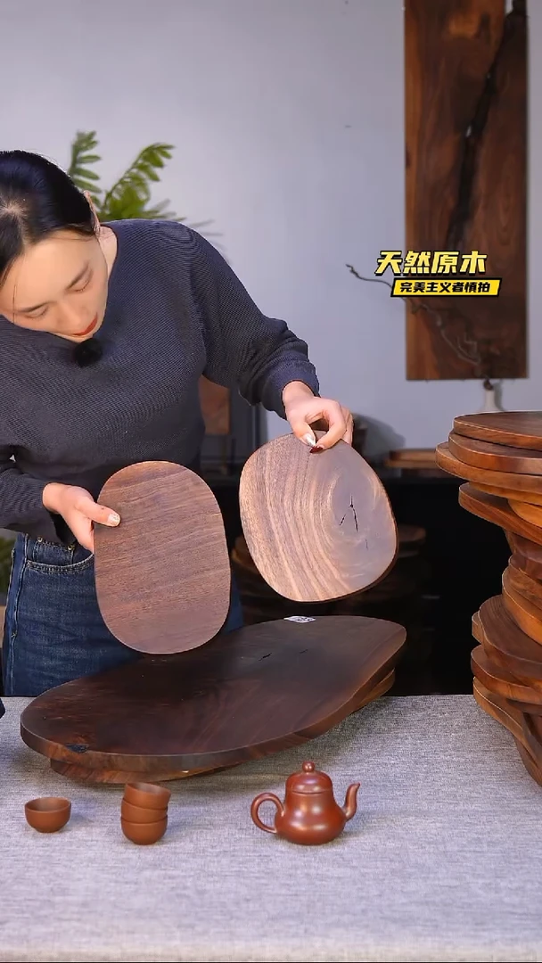 木北美黑胡桃原木.干裂疤结不属于商品质量问题完美主义者慎拍