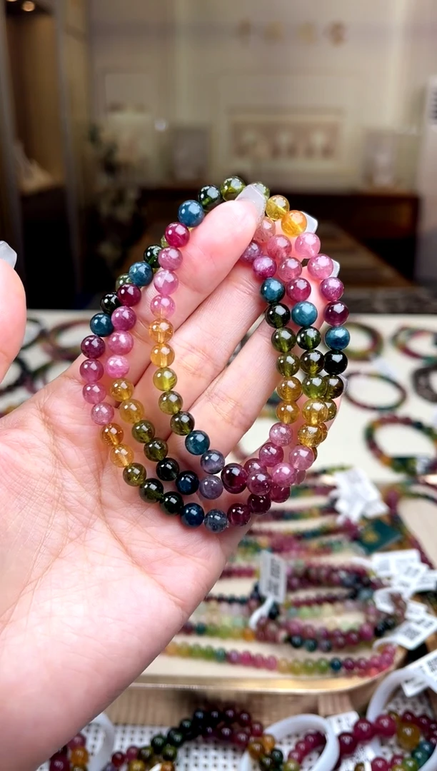 【闪购商品】碧玺/未镶嵌6mm+碧玺多圈多样性发货