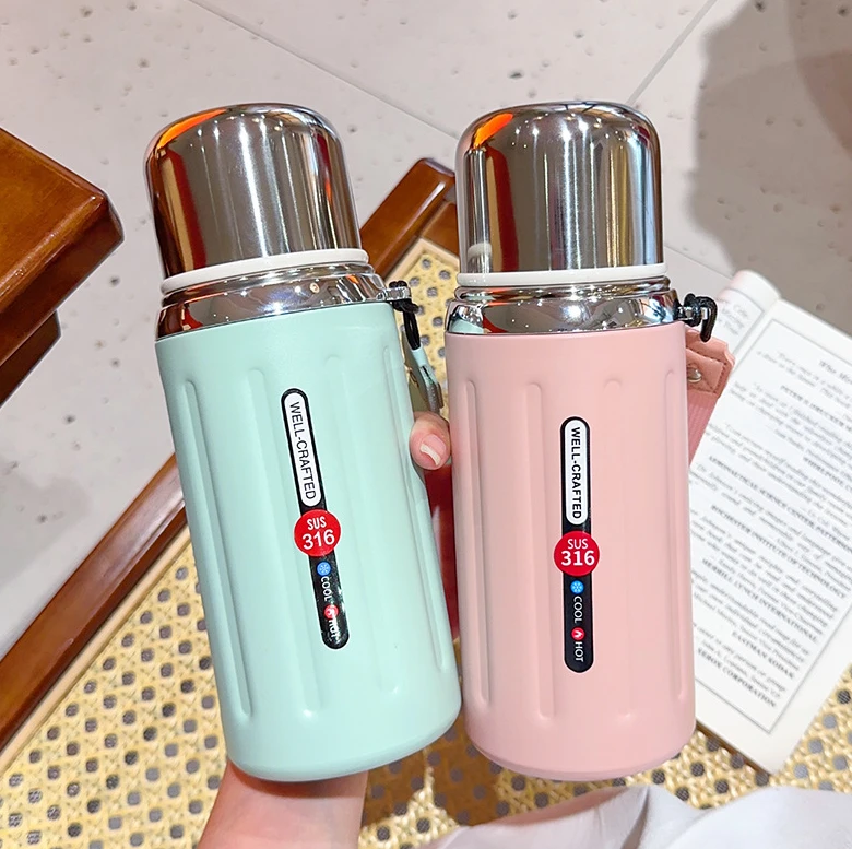 高颜值大容量保温杯男女生316不锈钢泡茶杯带盖高档茶水分离水杯