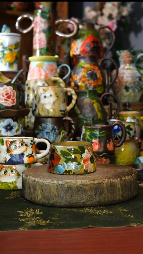 陶瓷35景德镇手工手绘釉下彩