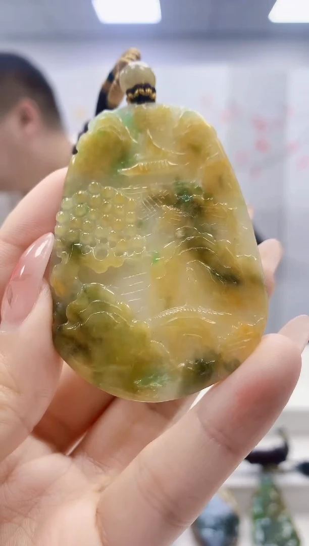 未镶嵌定制翡翠4898ty-毛货挂件7