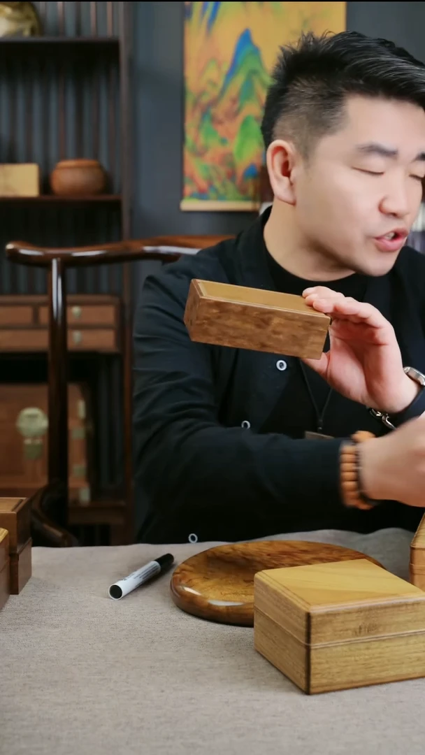 金丝楠用****0金丝楠木小叶桢楠圆包圆抽拉盒