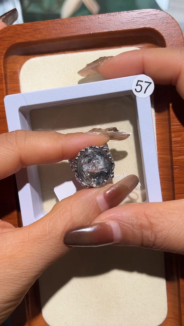 银S925镶嵌戒指水晶?****子定制