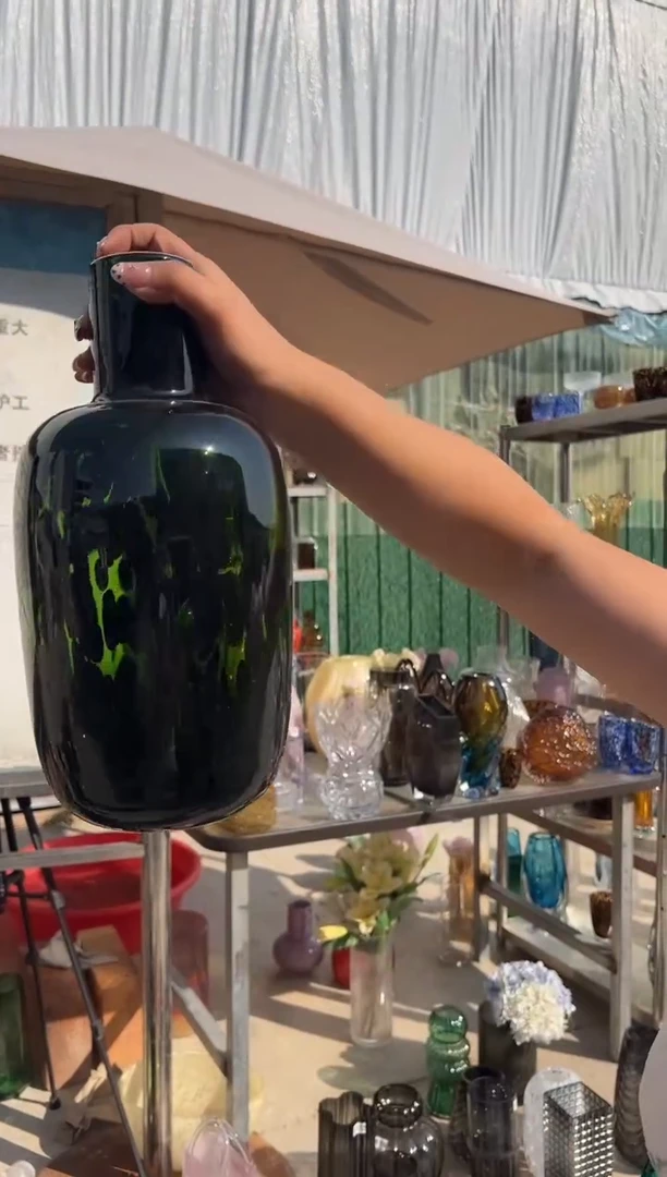 客厅摆件玻璃花瓶高级感