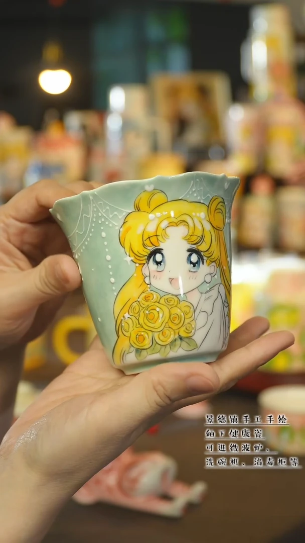 杯景德镇陶瓷手作杯&A807