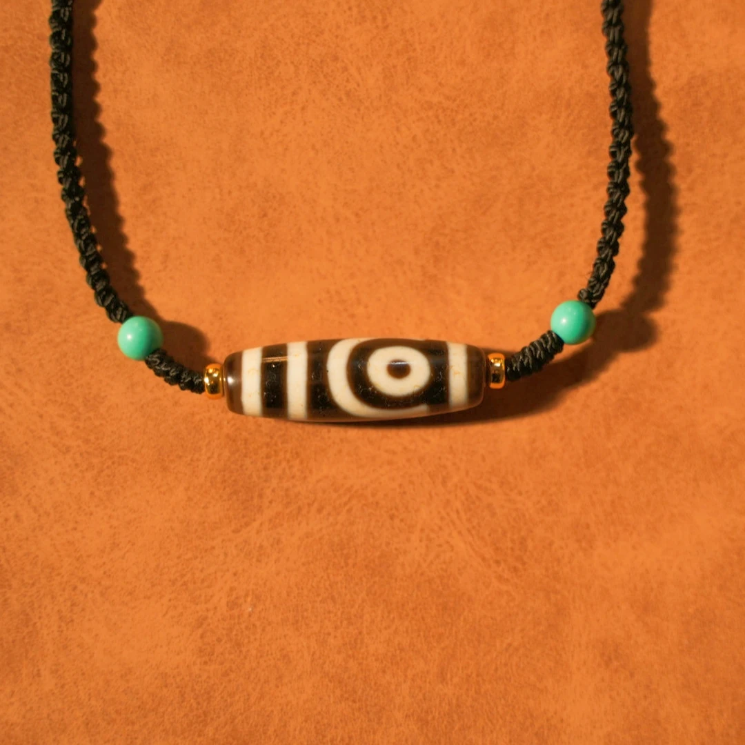 如意二眼珠珠玛瑙项链