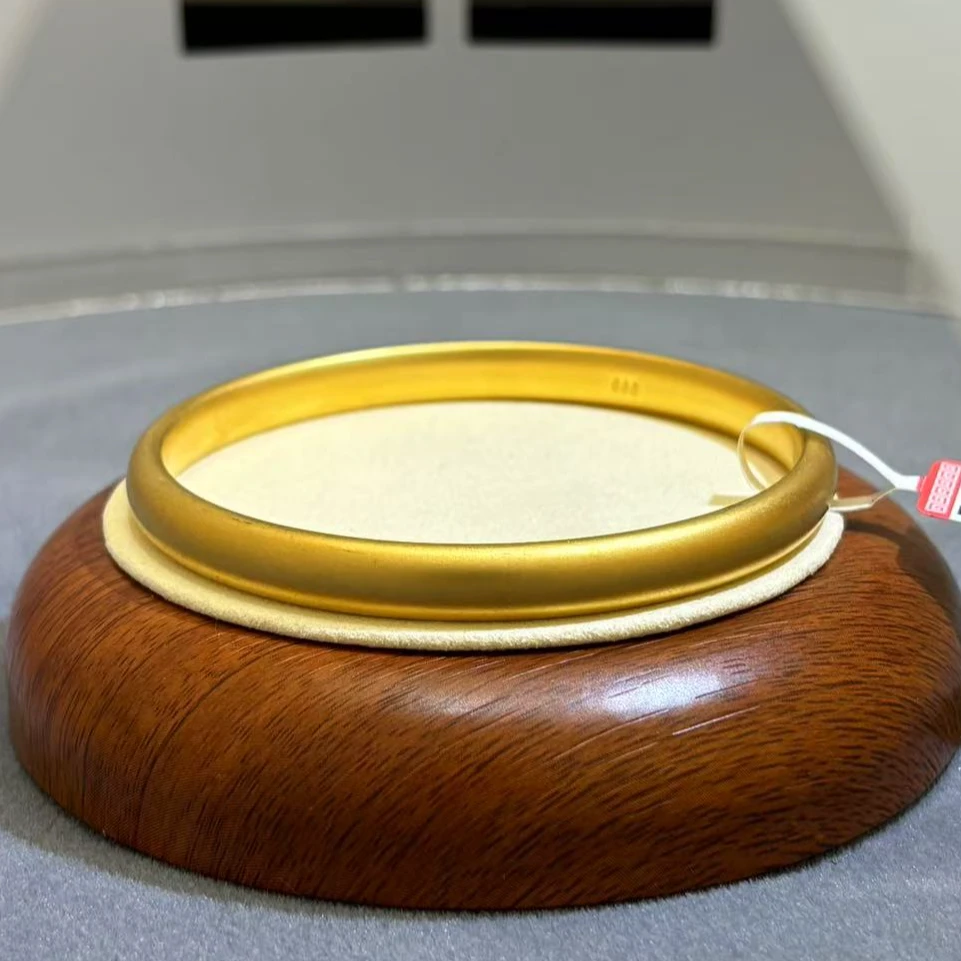 合金手镯 【泥鳅背手镯】轻奢时尚复古素圈古法磨砂传承素款