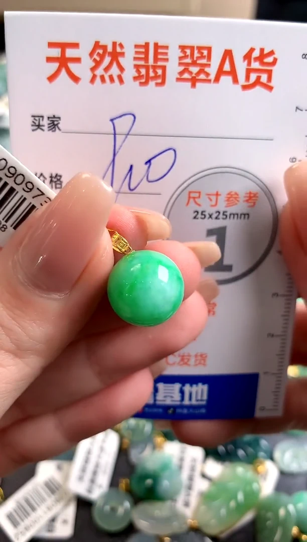 【闪购商品】翡翠颈饰18K金镶嵌0228908791