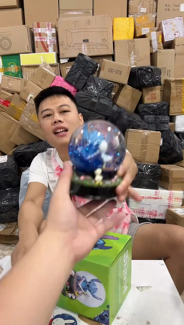 瓷片原盒史迪仔看书水晶球