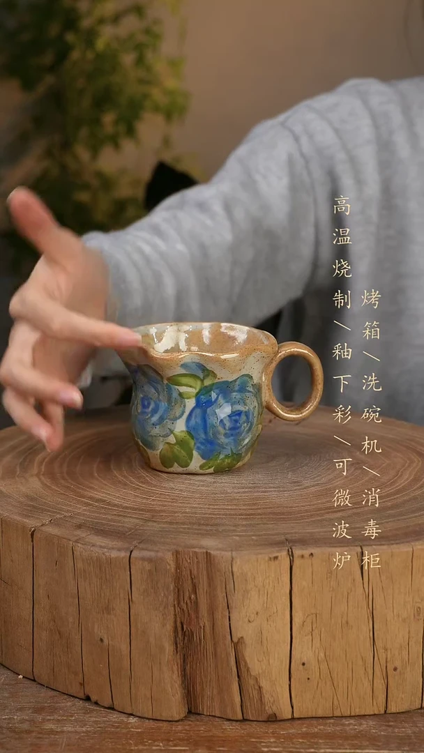 碗瓷景德镇手工手绘高温瓷釉下彩