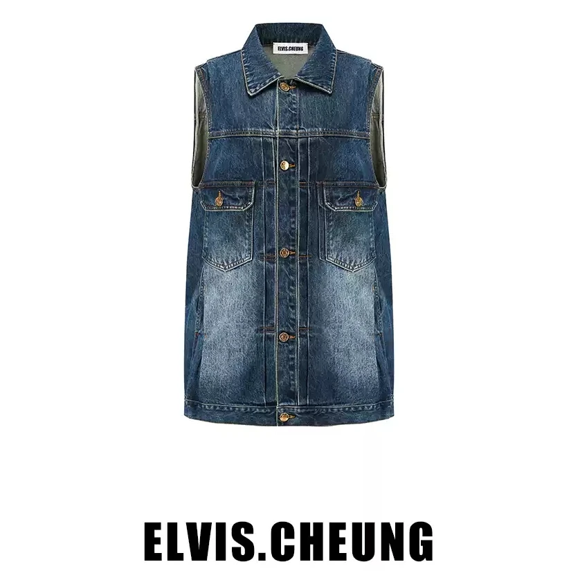 【顾文婷推荐】蒋云25 牛仔A型马甲 E25SS14246AD602