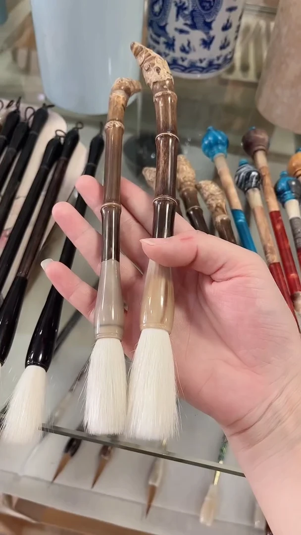 子*【清水试笔，拒绝蘸墨】墨舞笔庄毛笔2支