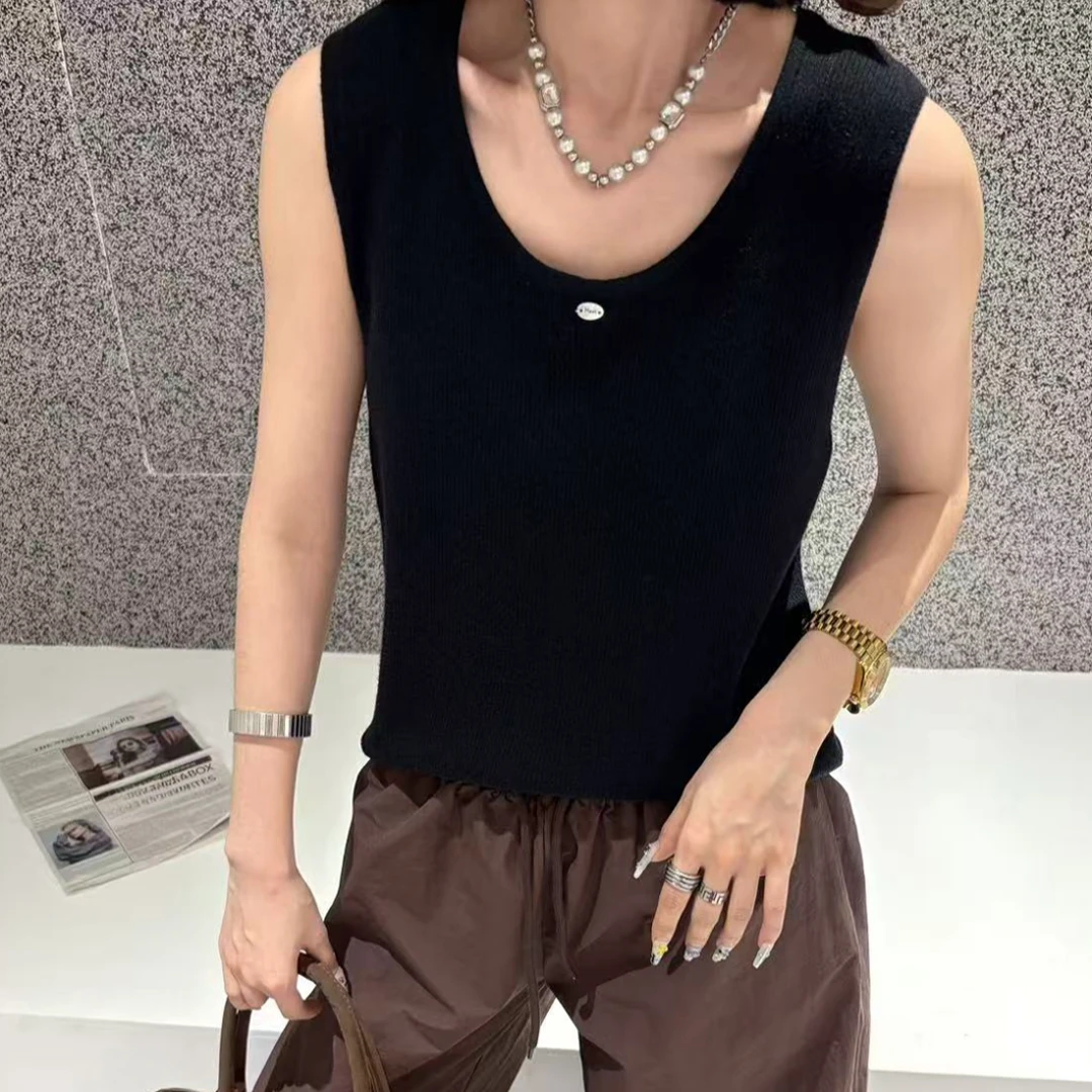 辰熙  简约百搭气质背心0617