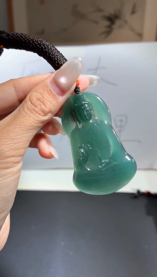 吊坠(不含链)未镶嵌翡翠观音