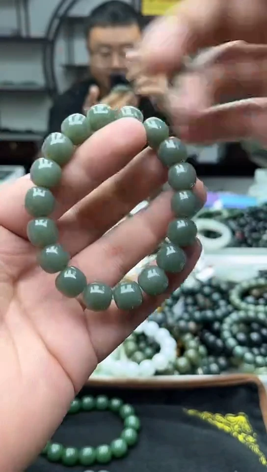手串未镶嵌和田玉新疆且末天空蓝12