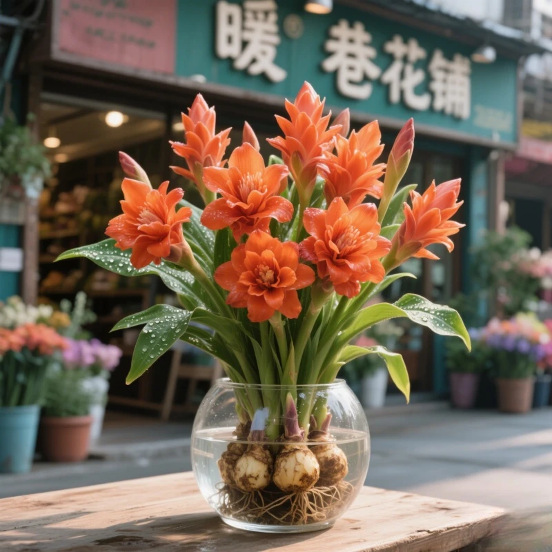 水培姜荷花种球四季开花耐热庭院阳台种植花卉新手好养浓香重瓣型