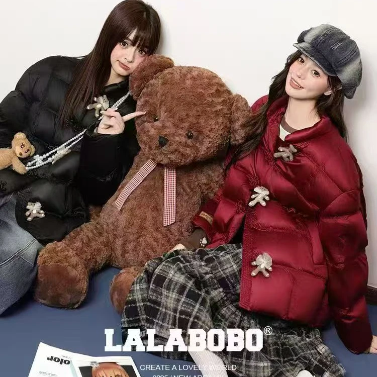 石家庄LALABOBO羽绒服冬新原创新中式巨好看盘扣外套RBED-WSYR13