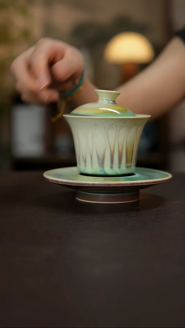 杯景德镇陶瓷杯碗柴烧多人