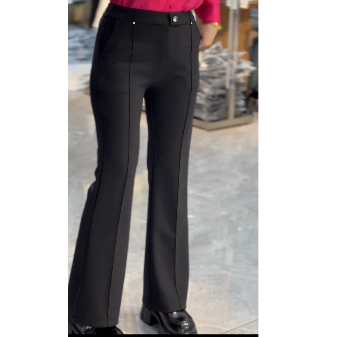 口袋款~8502中缝款~喇叭裤