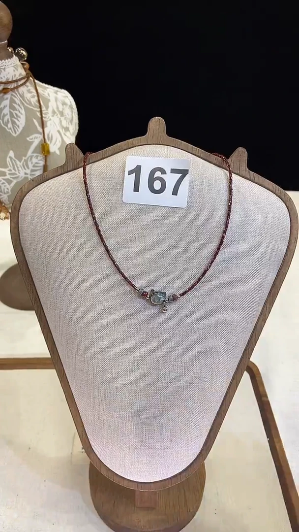 项链钛钢淡水珍珠167