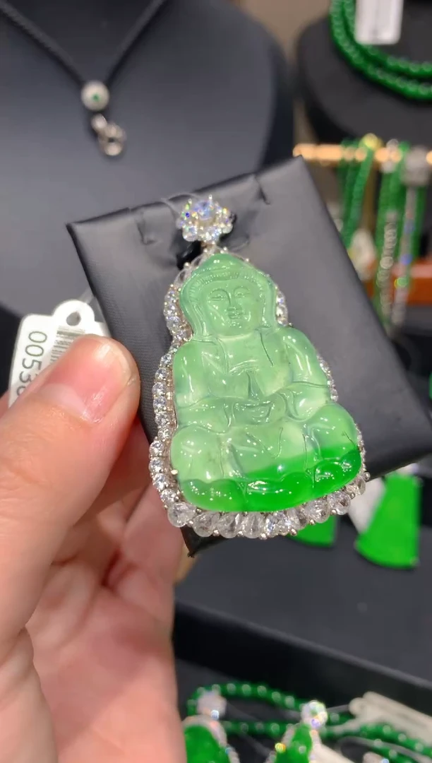 颈饰银S925镶嵌翡翠24一季