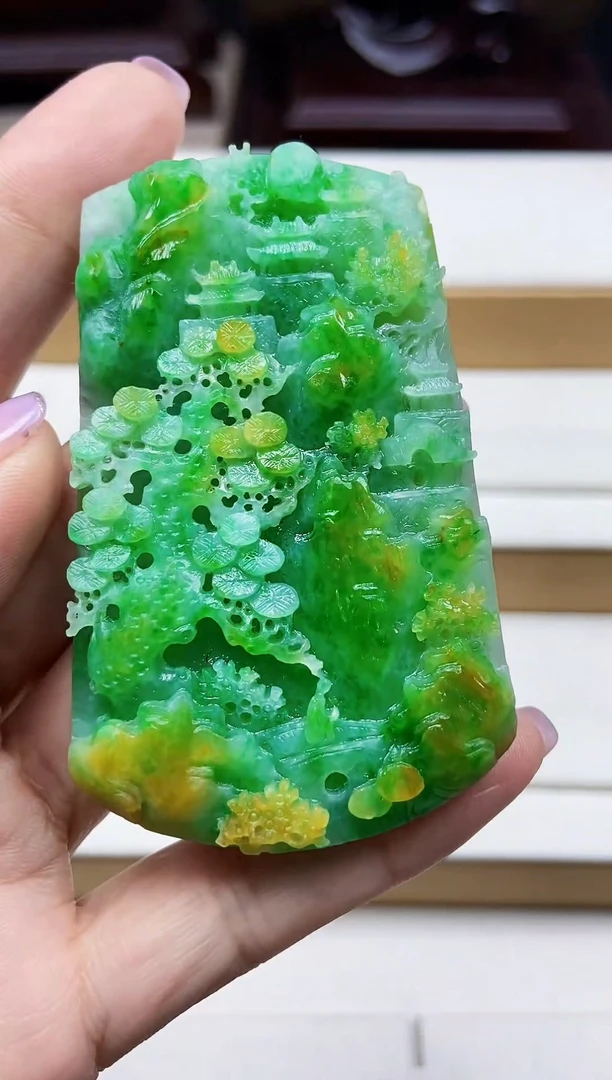 未镶嵌挂件翡翠空**兰翡翠A货