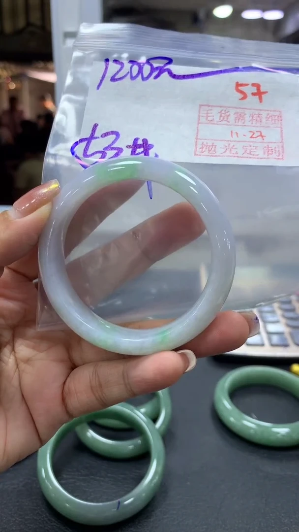 未镶嵌定制翡翠毛货需精细抛光+拍一发一57