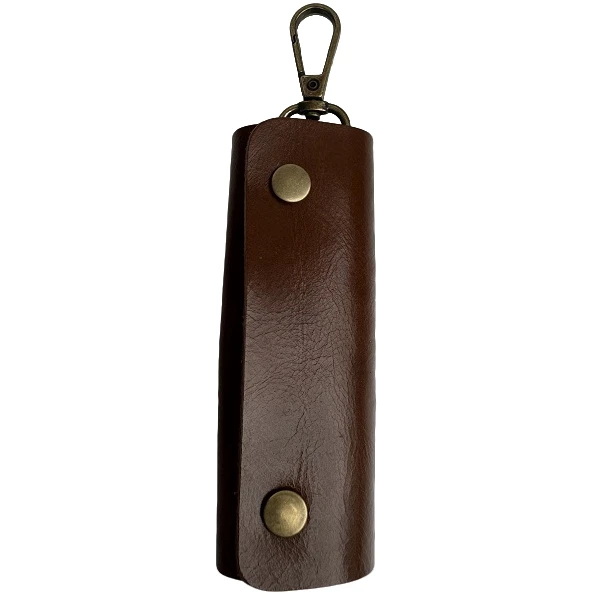 通用型头层牛皮用简约锁钥匙包多功能男士复古礼品促销男女锁匙包