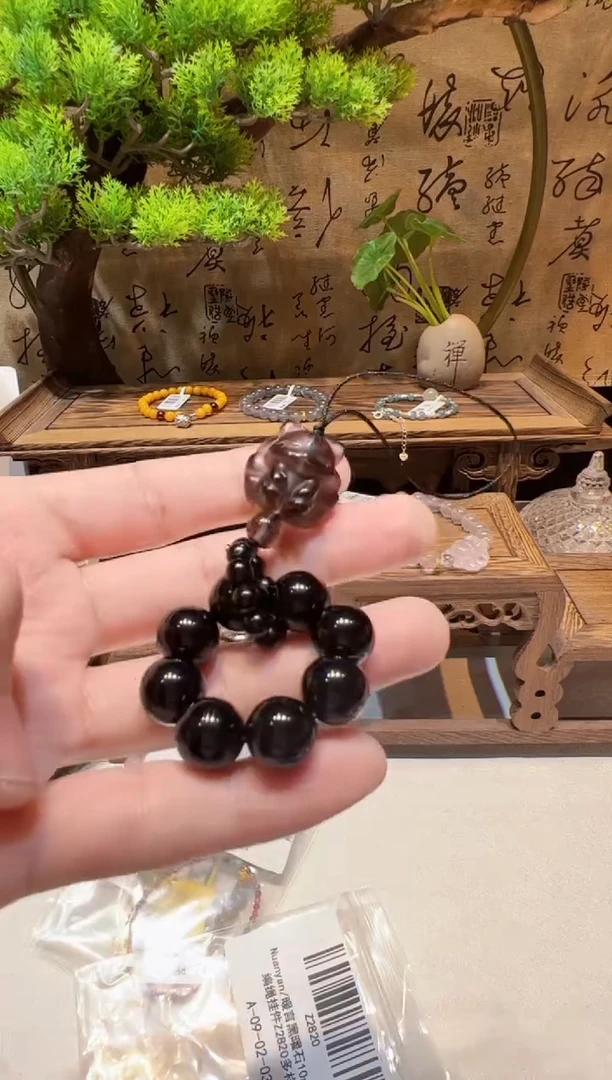 未镶嵌黑曜岩吊坠(不含链)手饰@@