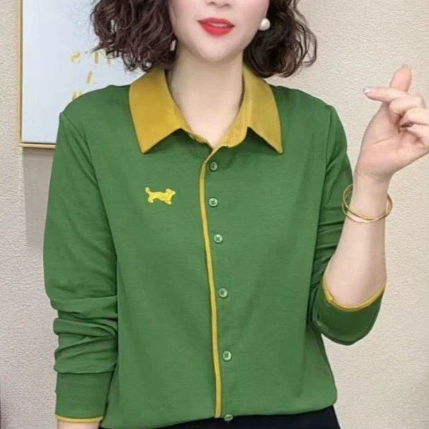 新款春季百搭休闲宽松时尚洋气气质网红女士显瘦减龄长袖